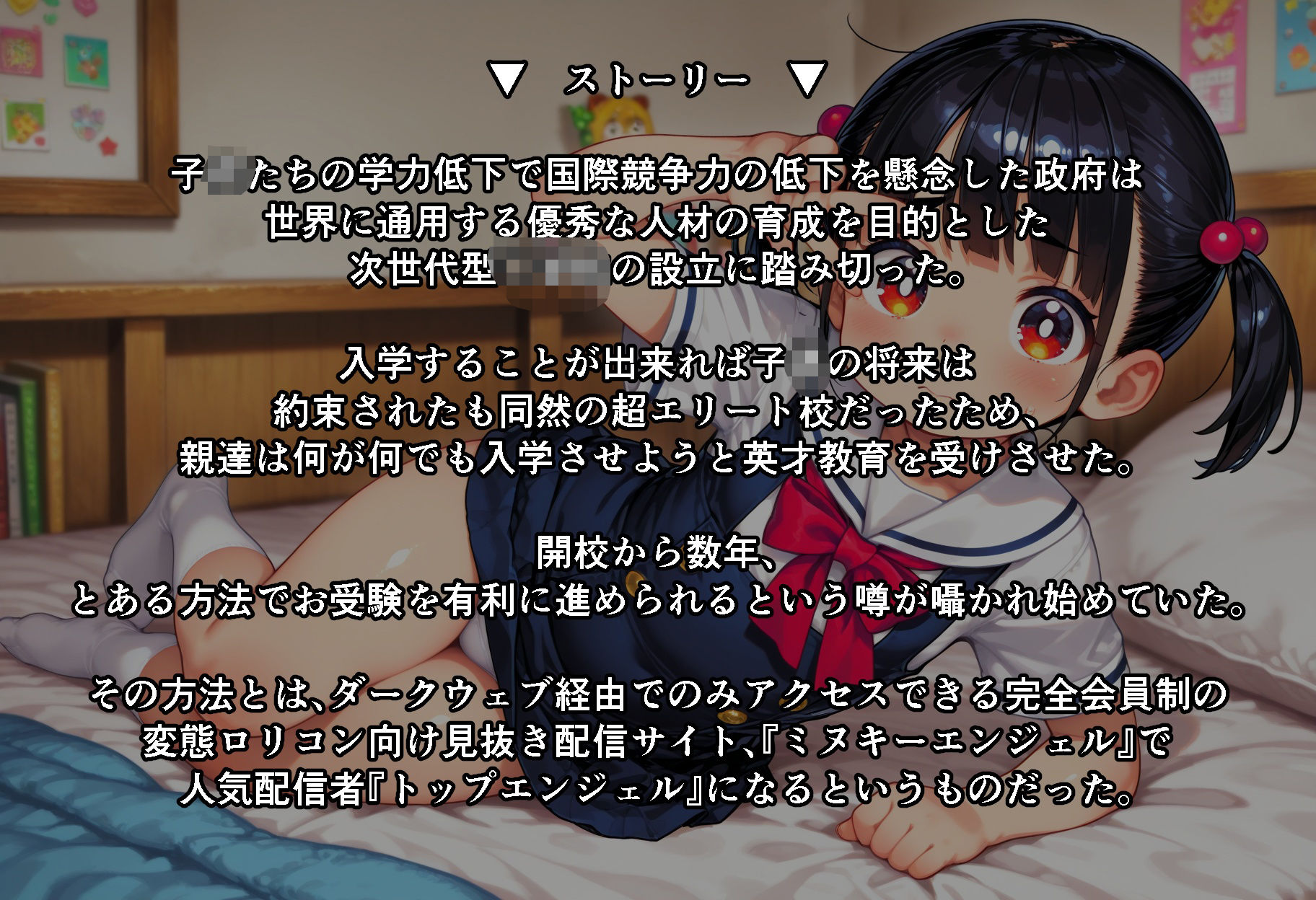 秘密のロリっ子見抜き裏配信  〜超エリート進学校お受験対策に浣腸脱糞まで披露しないといけないなんて…〜 AIXメイジ エロ画像2