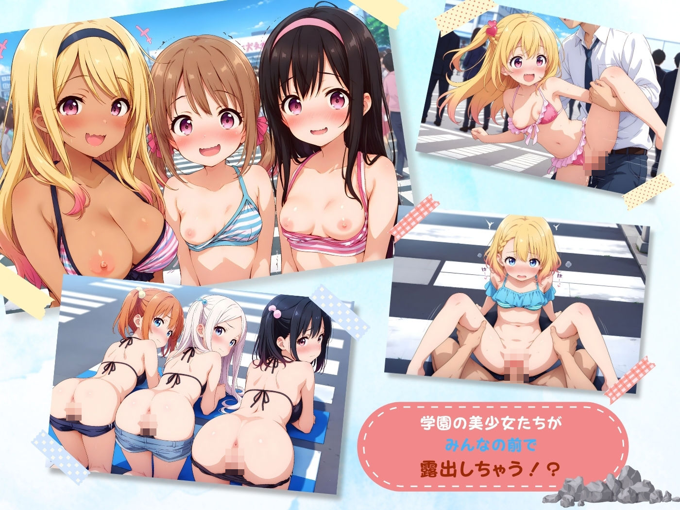 えちえち★学園 〜お外で露出しちゃう少女たち〜 画像1