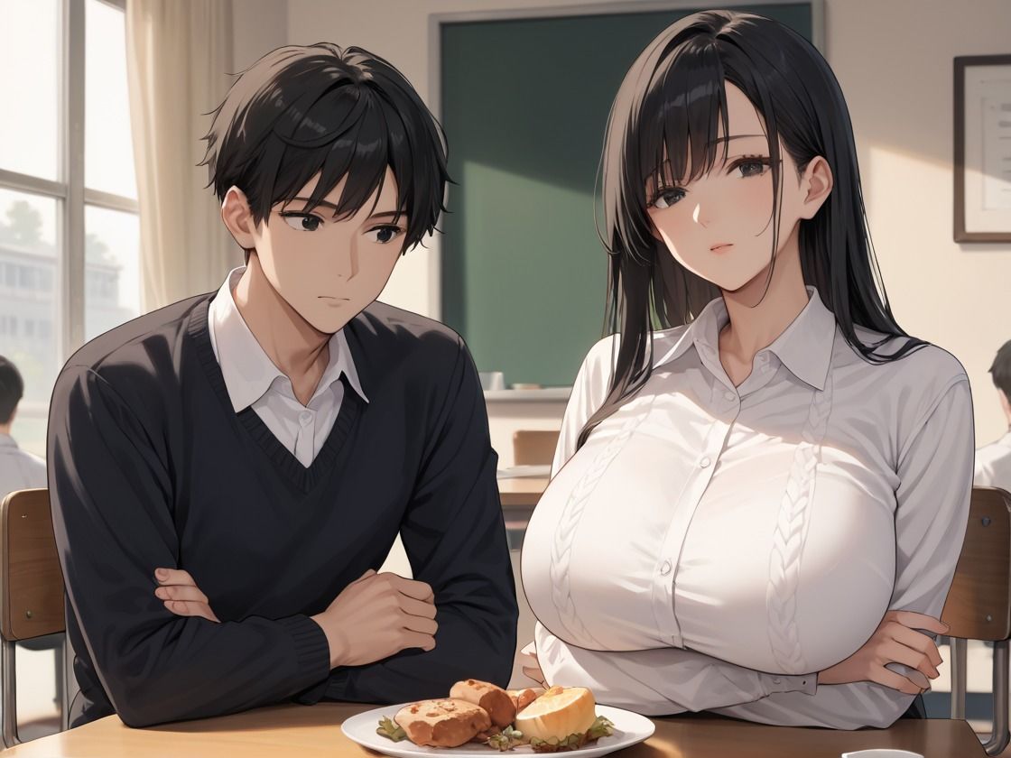 サンプル画像1:女教師が男子生徒に弱みを握られ連続中出しで絶頂する(からふるず) [d_599141]