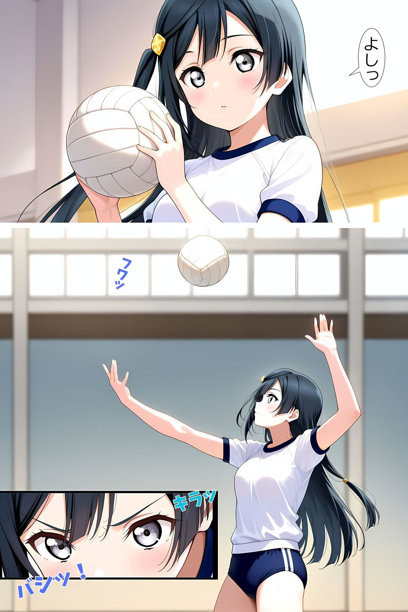 体育の授業を抜け出して好きなコ(♂)のリコーダーでオナニー(♀)してたら同級生(♂)が見ていた件 画像1