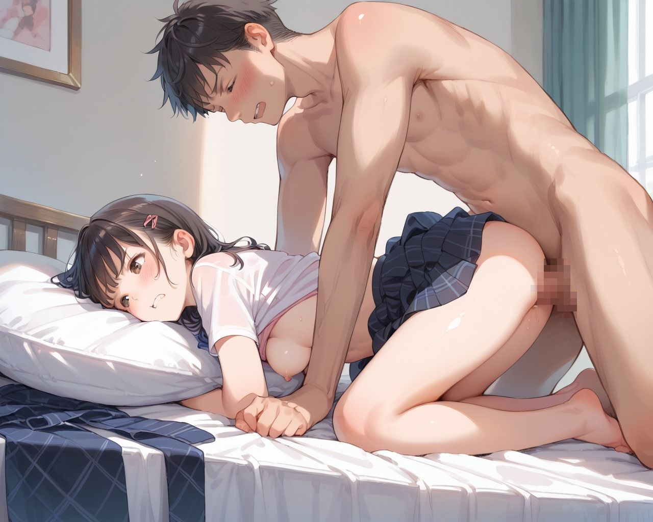 サンプル画像4:再婚相手の連れ子を種付けプレスで孕ませた話(もっこりん) [d_599446]