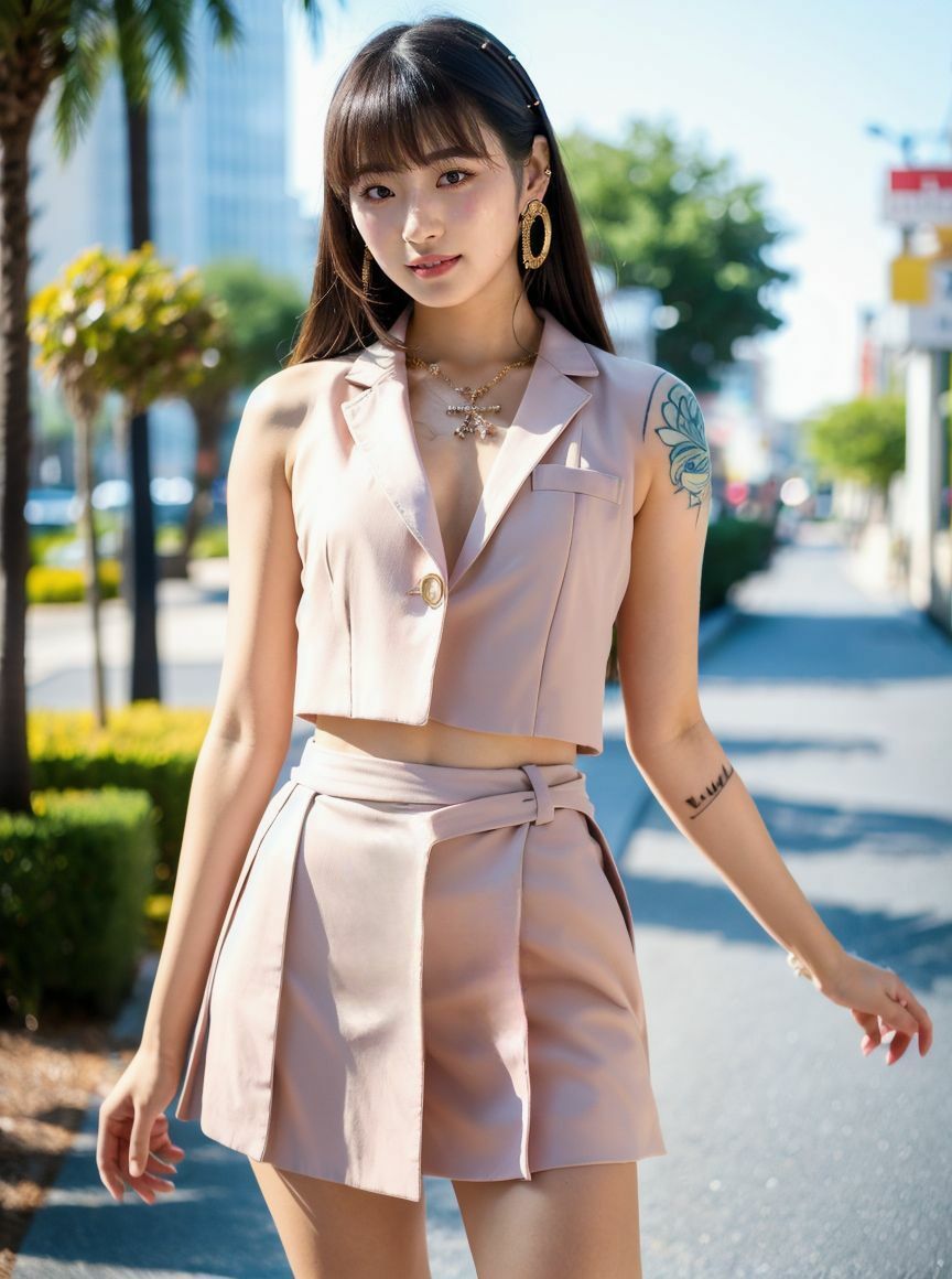 タトゥー美女の柔肌_5