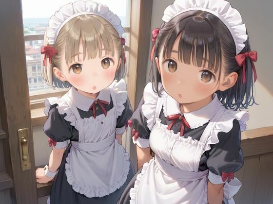 ムラムラが止まらないメイドちゃんたちにご奉仕種付けプレス_1