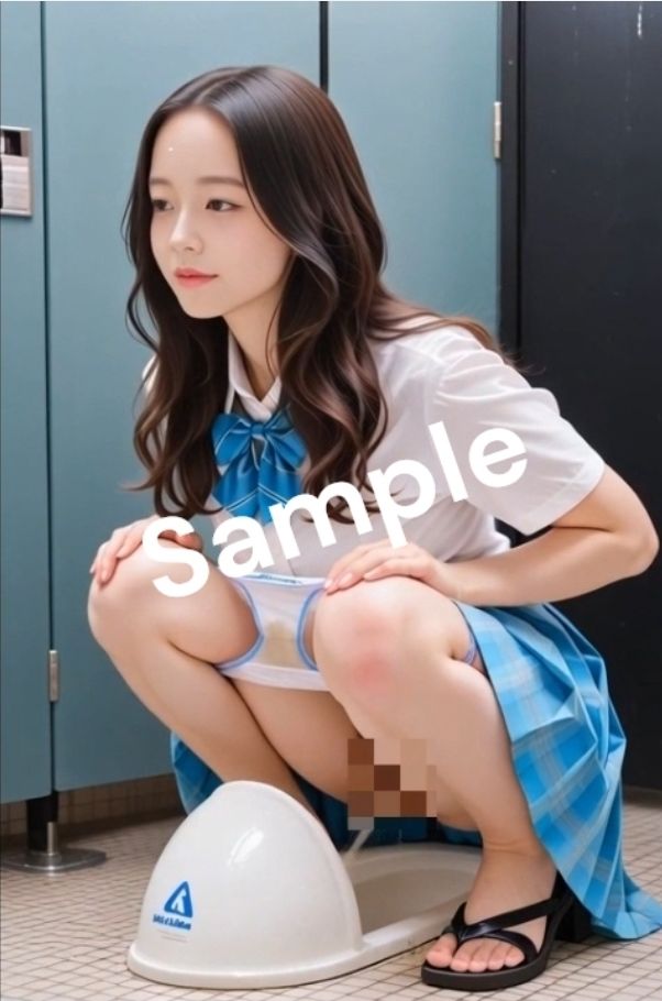我慢限界和式放尿 画像3
