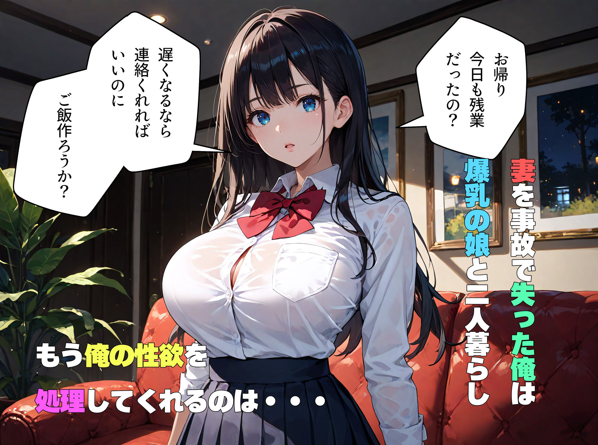 サンプル画像1:妻を失った俺は実の娘に性欲をぶつけた(いちぢくマンゴー) [d_599571]