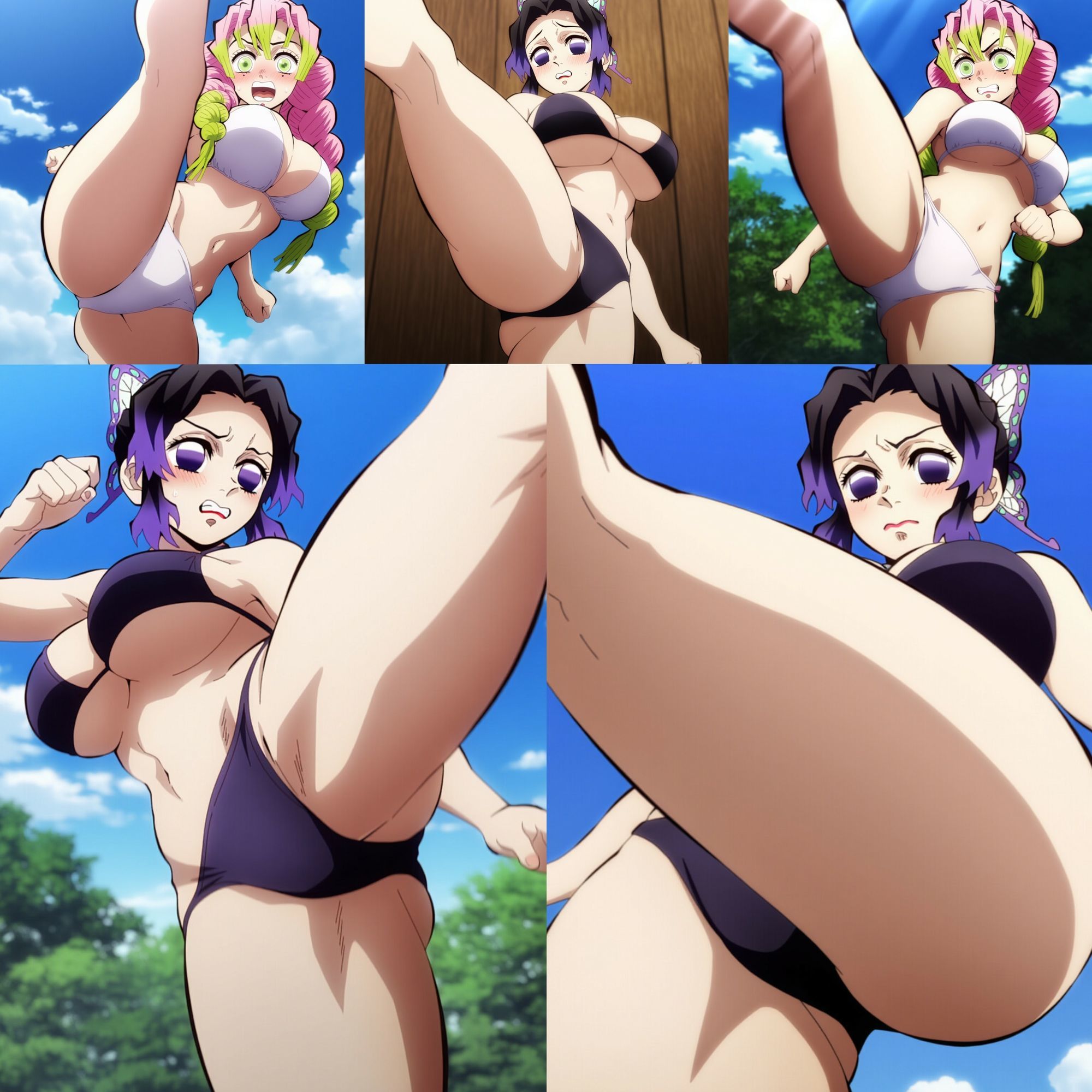 サンプル画像3:【500枚】鬼殺隊の生足蹴り 12(鼉カメラふぱぁん) [d_599781]