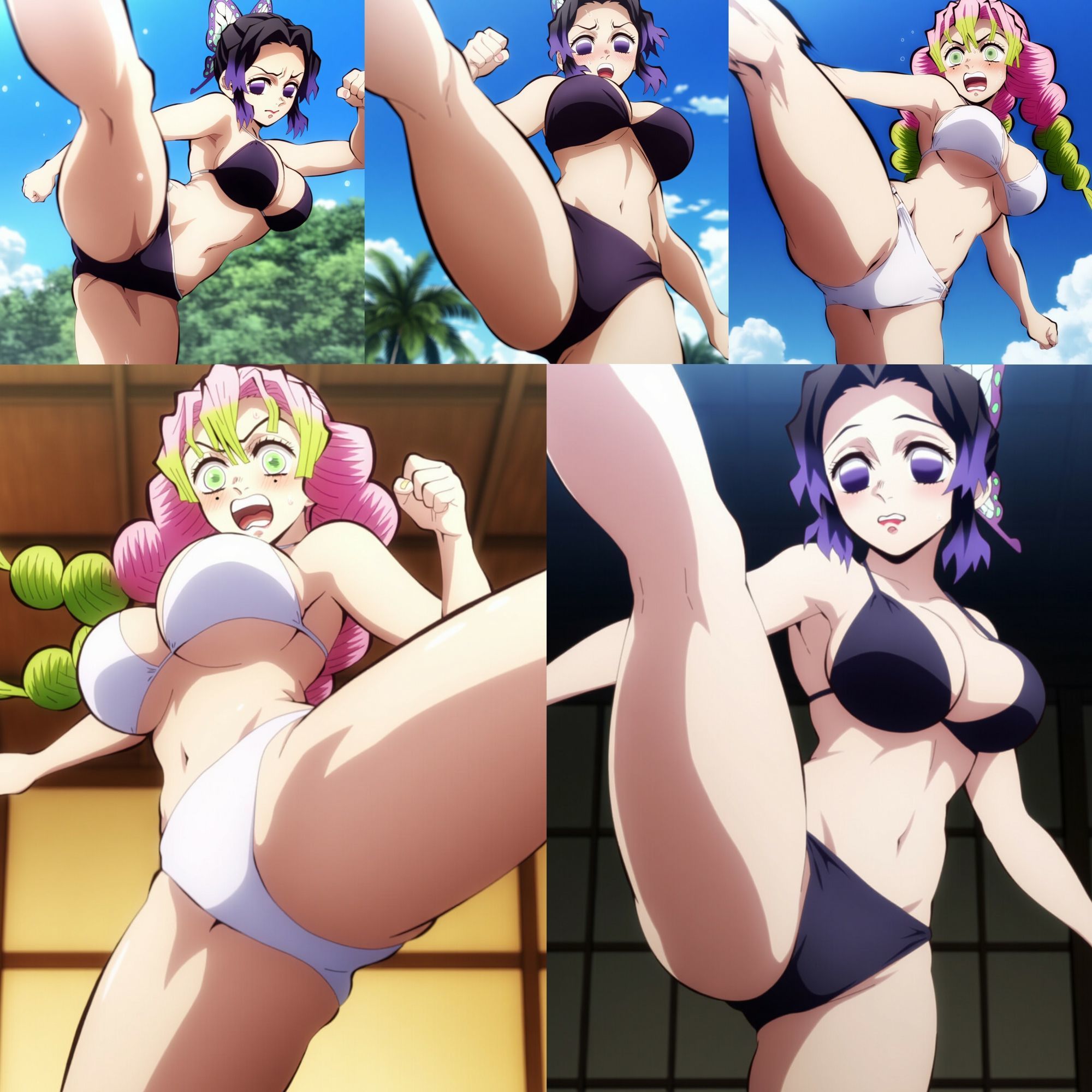 サンプル画像5:【500枚】鬼殺隊の生足蹴り 12(鼉カメラふぱぁん) [d_599781]