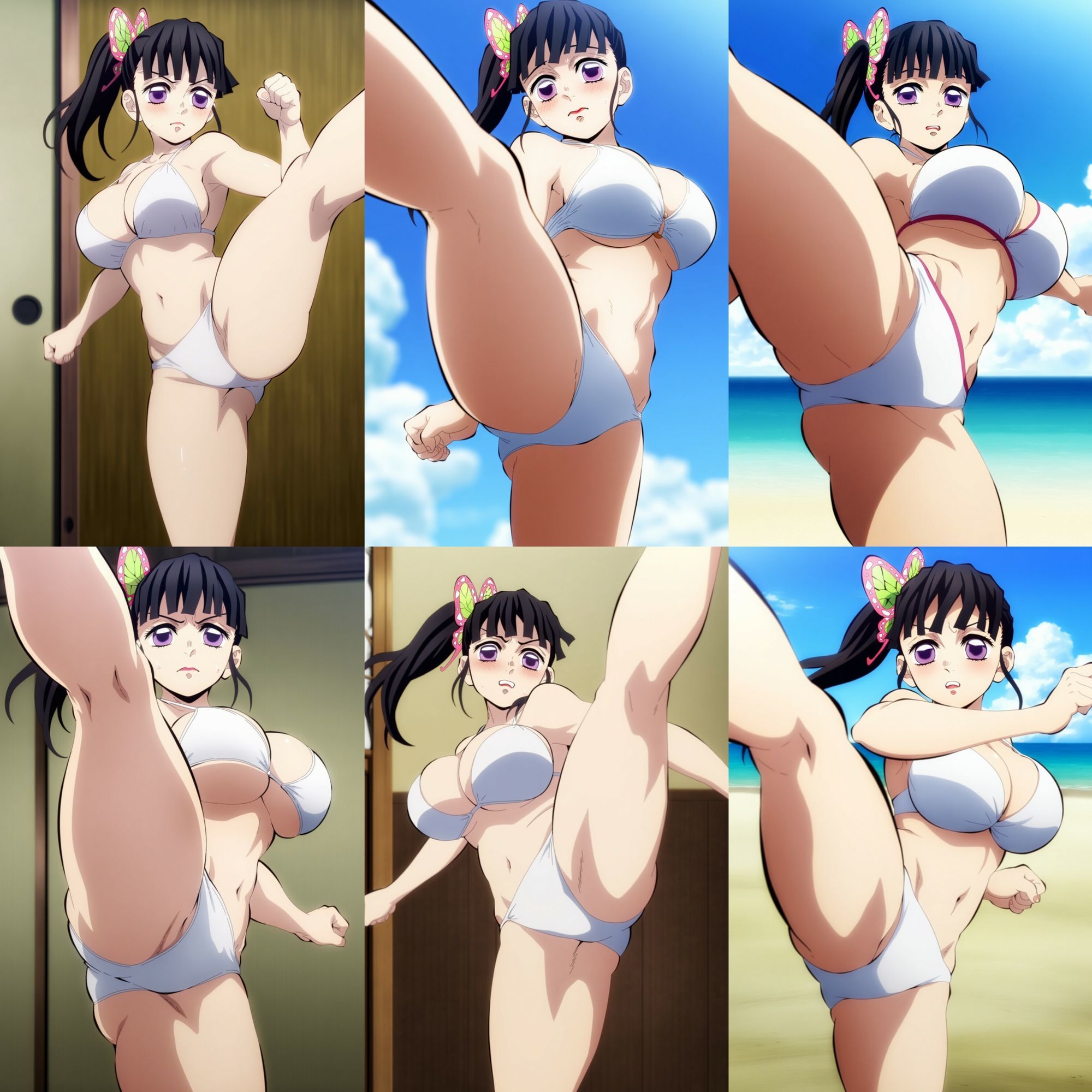 サンプル画像2:｛縦画像｝【500枚】鬼殺隊の生足蹴り 13(鼉カメラふぱぁん) [d_599828]