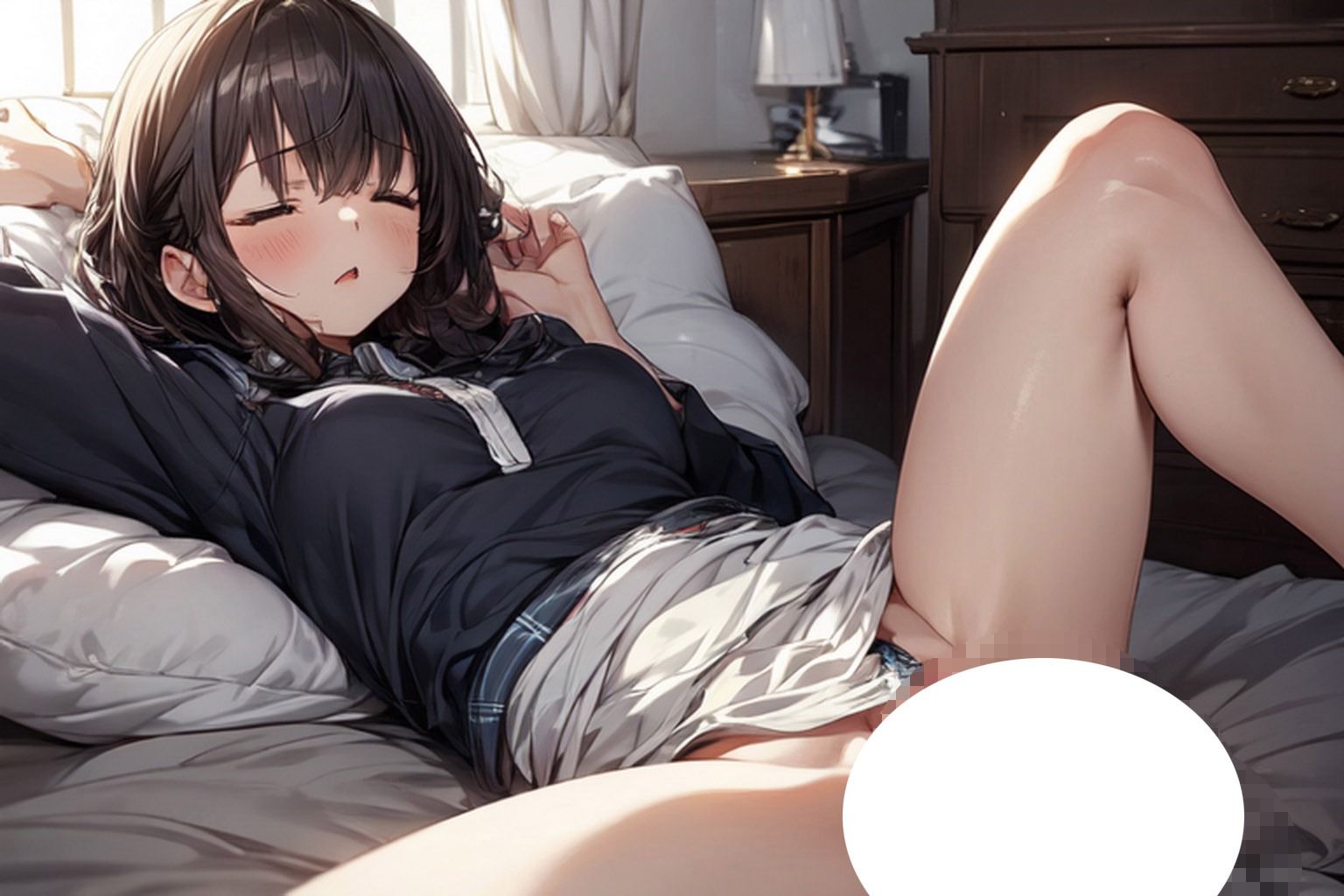 サンプル画像3:睡眠性教育2  寝ている間にやりたい放題痴態遊び(アニメ雷土音) [d_599859]