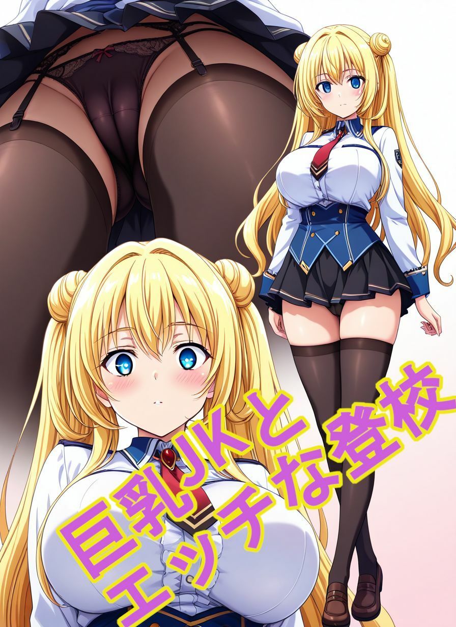 巨乳JKとエッチな登校 画像3