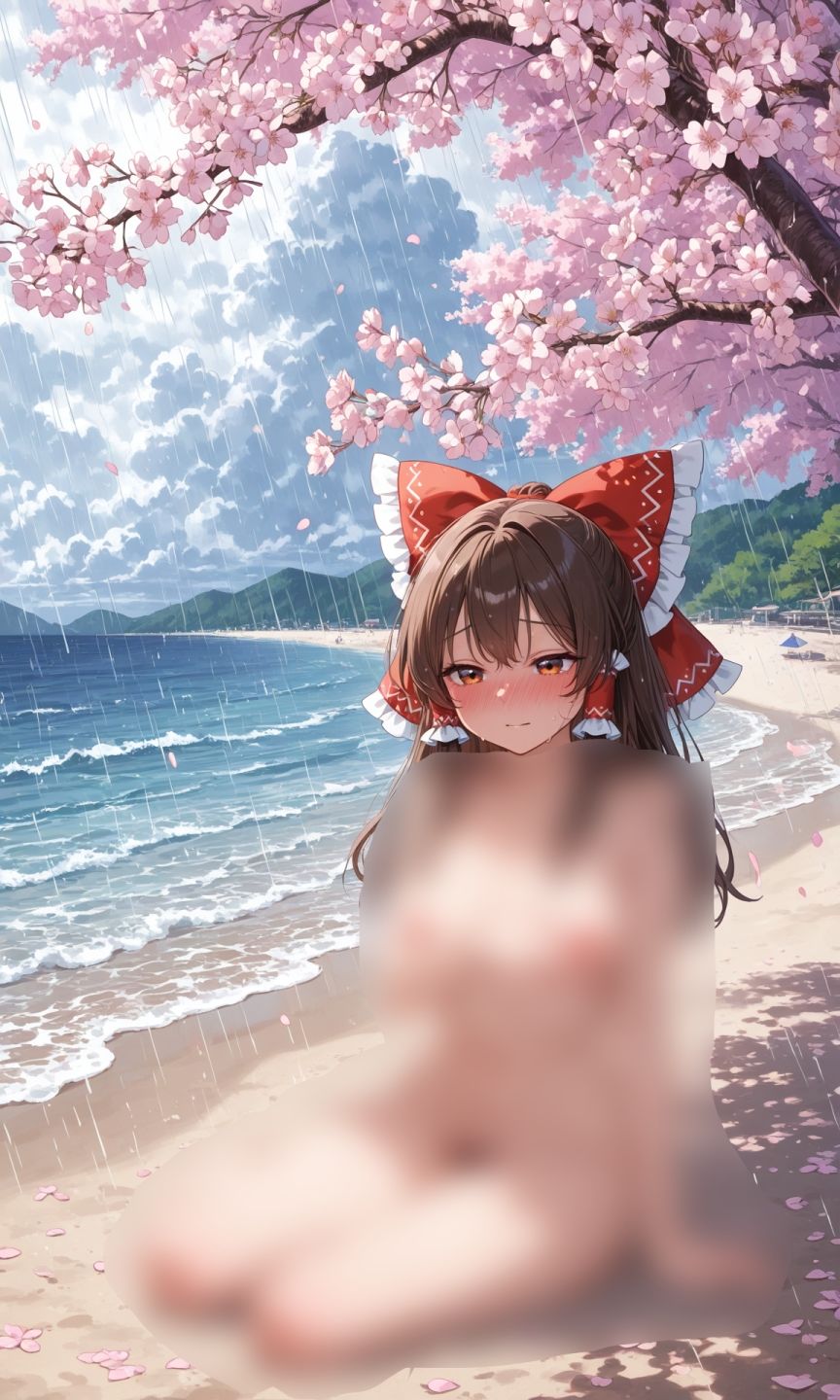 霊夢ちゃんのえっちな写真集vol.7〜春の雨の昼の海編〜 画像2