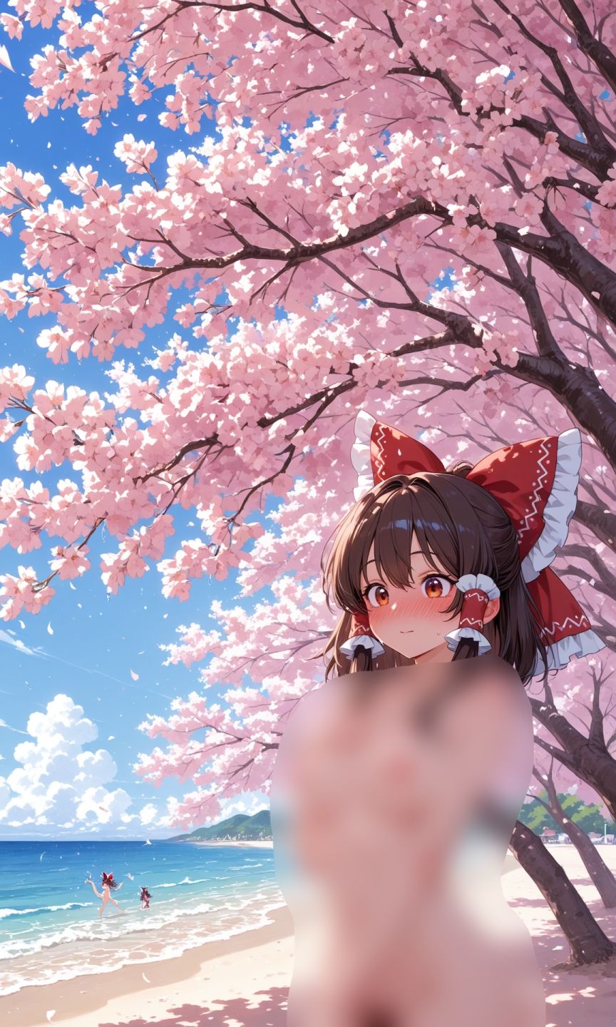 サンプル画像3:霊夢ちゃんのえっちな写真集vol.7〜春の雨の昼の海編〜(ゆるふわ研究所) [d_599892]