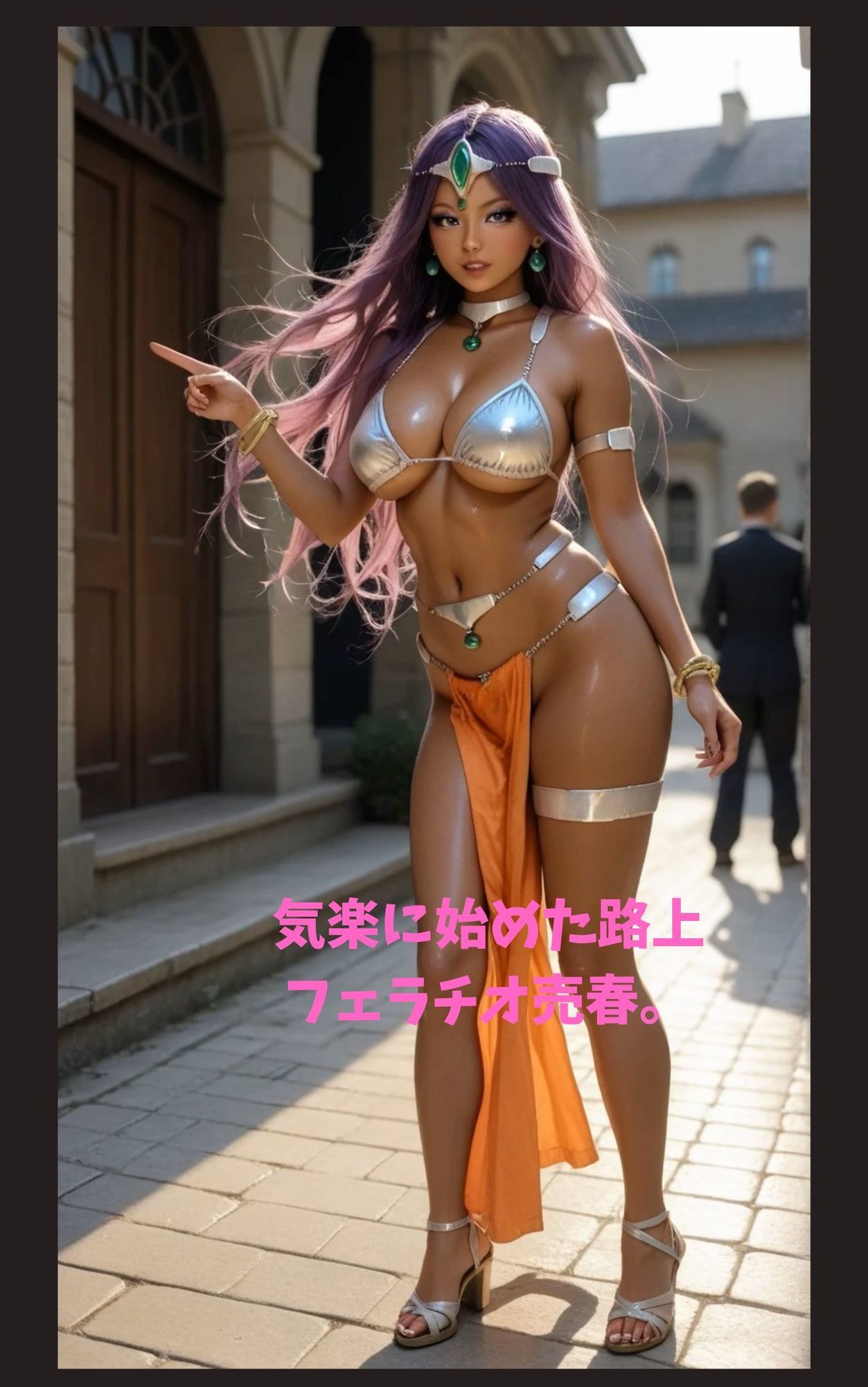 サンプル画像1:踊り子マー〇ニャのフェラチオ売春性活(ドグラマラ) [d_599937]