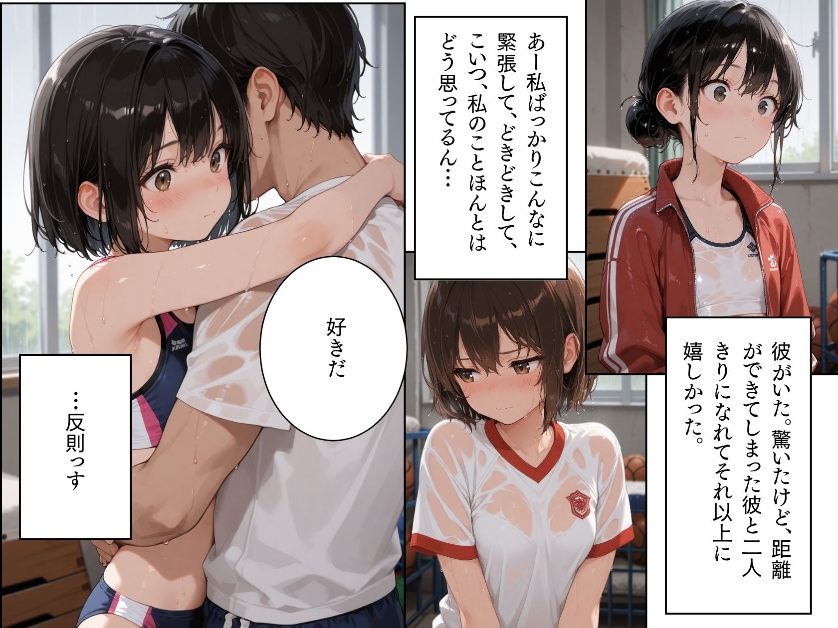 雨宿り。2部活帰りの幼なじみと、二人きりの教室で過ごした話。8