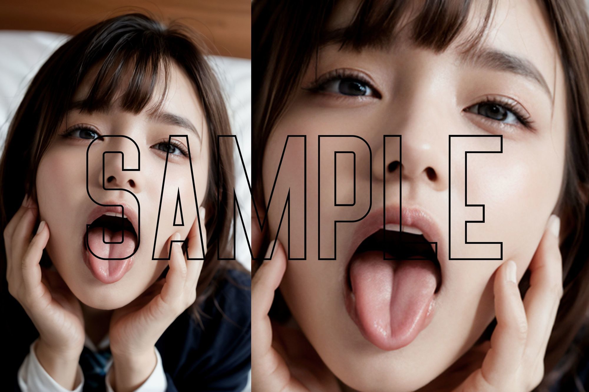 サンプル画像1:女子校生80人 顔面耽溺(B.B.I (Bukker’s BUKKAKE Images)) [d_599974]