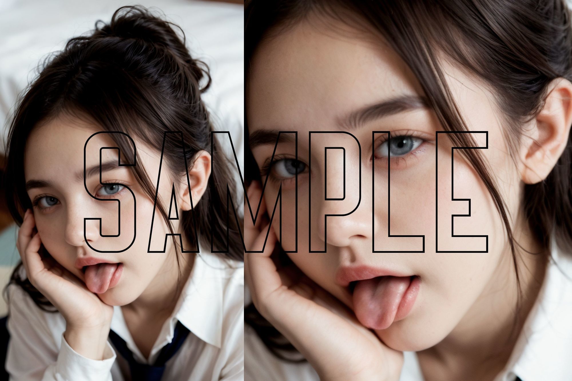 サンプル画像2:女子校生80人 顔面耽溺(B.B.I (Bukker’s BUKKAKE Images)) [d_599974]