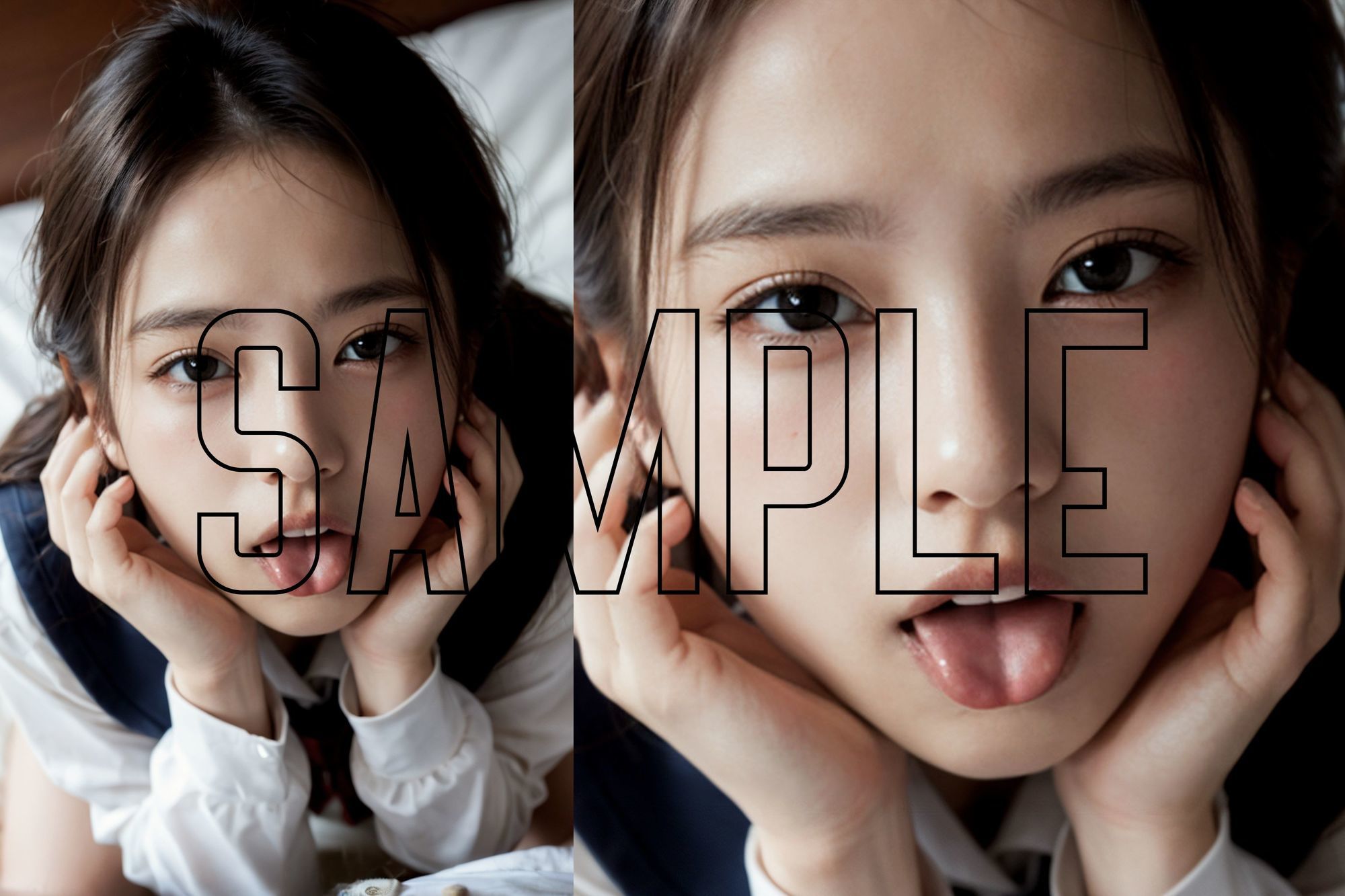 サンプル画像4:女子校生80人 顔面耽溺(B.B.I (Bukker’s BUKKAKE Images)) [d_599974]