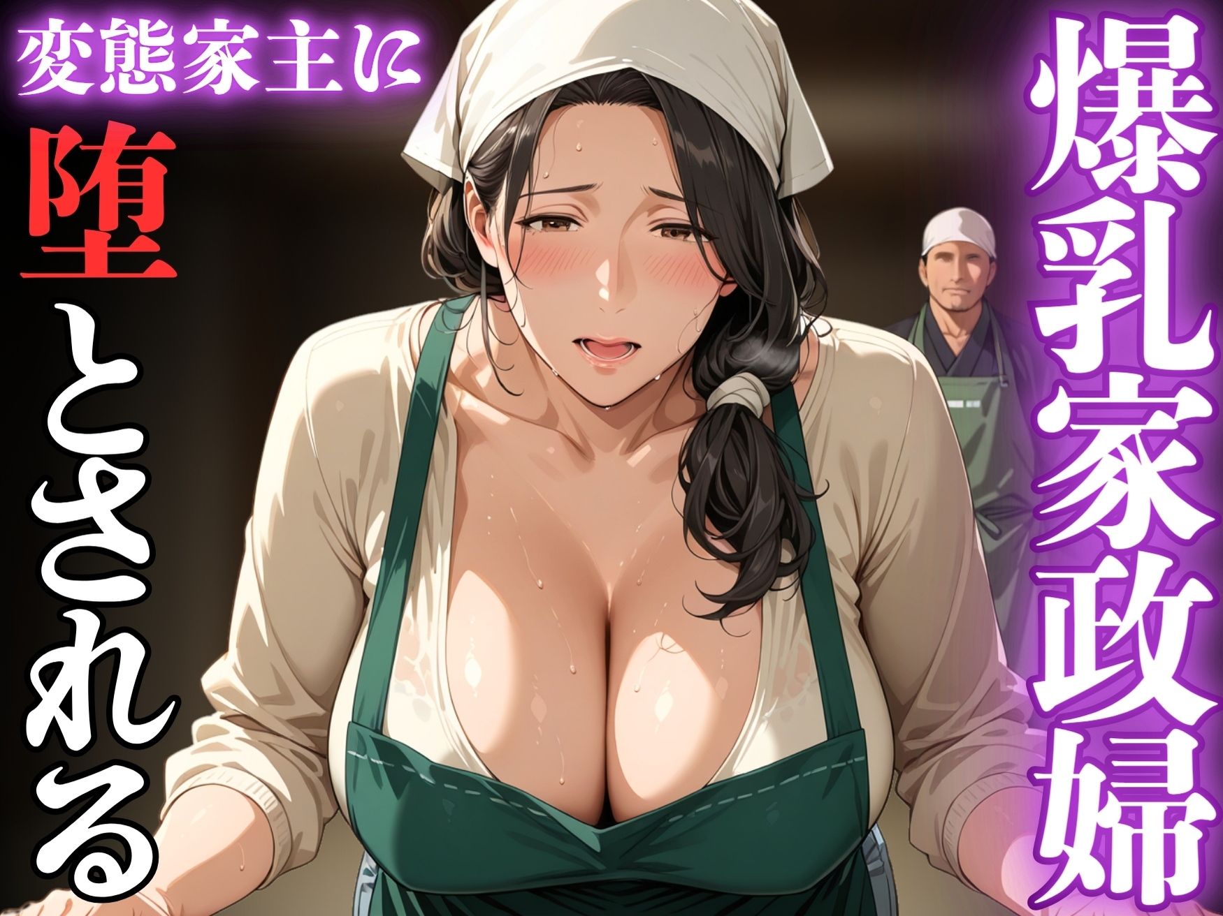 サンプル画像1:爆乳家政婦、変態家主に堕とされる。(りんりんあーと@アブノーマルのお部屋) [d_600038]