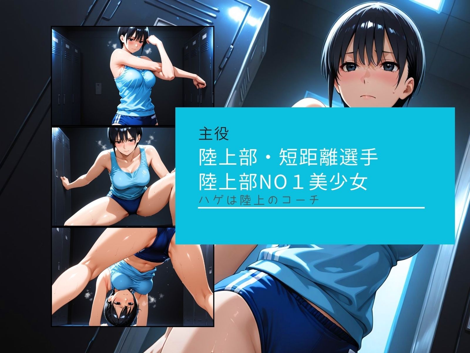 サンプル画像3:短距離陸上美少女 コーチ暴走(AIスイミング) [d_600129]