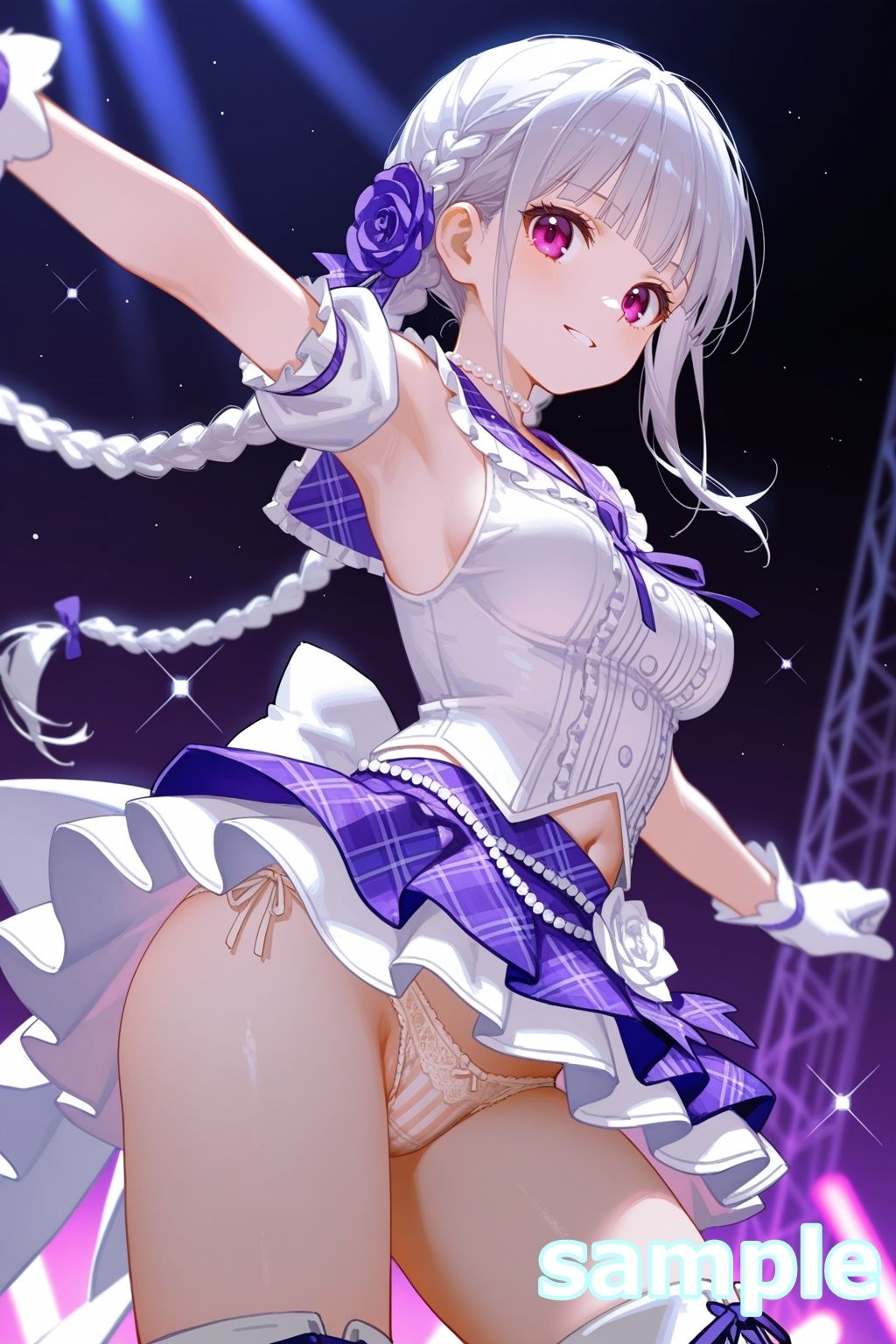 おパンツ拝見イラスト集 〜アイドル・ライブステージ編〜 画像10