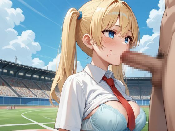 屋外で金髪女子と種付けセックスをしてしまった件 画像8