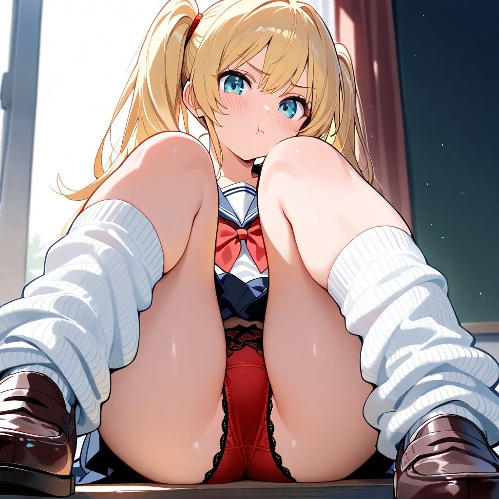 ルーズソックスJKのM字パンチラ Vol.3 画像5