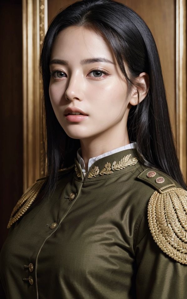 サンプル画像1:ミリタリー美女  戦地をかける華(AI美女CLUB) [d_600299]