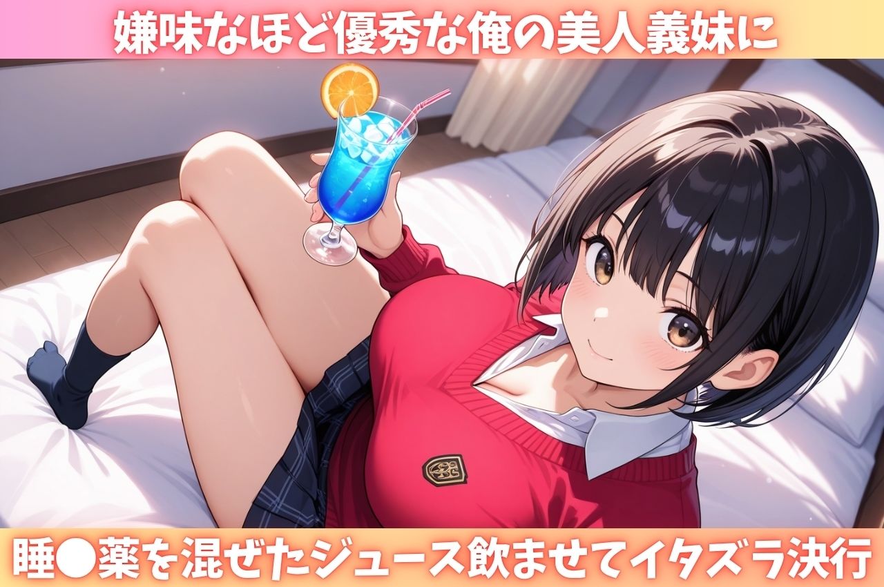 優秀な義妹に睡●薬を盛り、未●熟のマ●コに毎日中出ししてやった 画像1