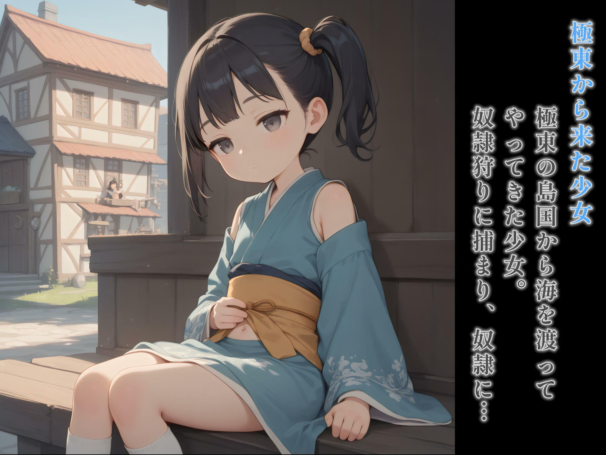 サンプル画像5:奴●市場  6人の奴●娘(一本すじ) [d_600318]