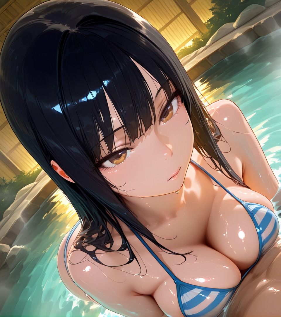 混浴風呂でのエロエロハプニング!2 画像1