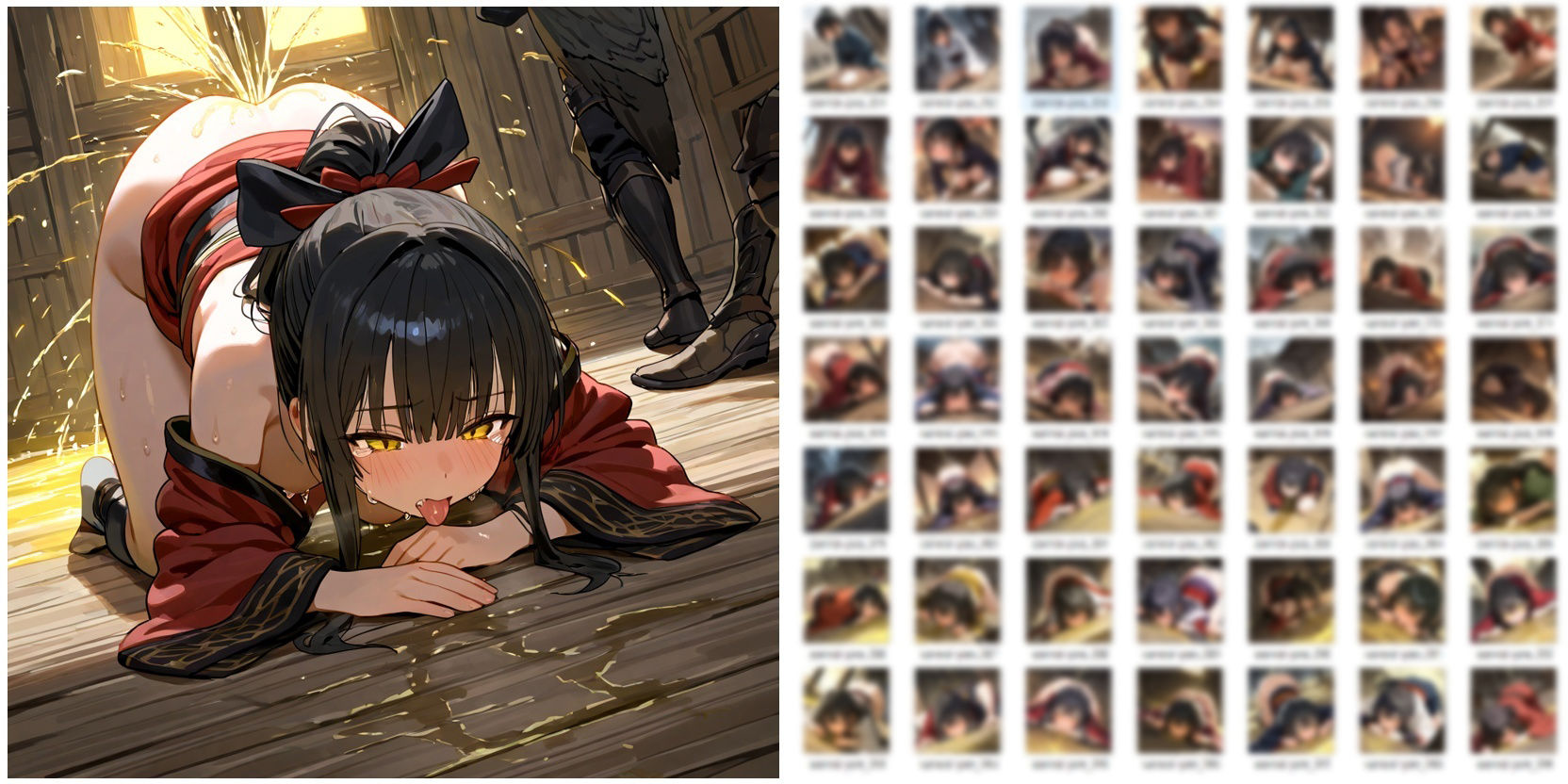 サムライ少女が戦場でお漏らししたりしてるだけのCG集8