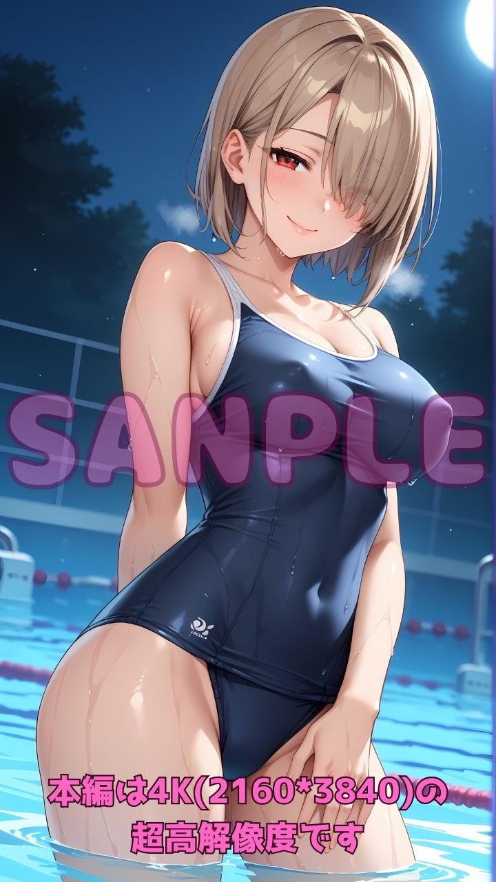 サンプル画像3:深夜のスク水部〜プールで禁断レッスン2〜(Cherry Palette) [d_600508]