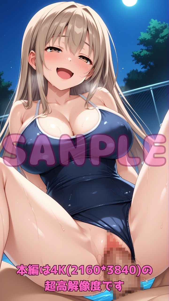 サンプル画像5:深夜のスク水部〜プールで禁断レッスン2〜(Cherry Palette) [d_600508]