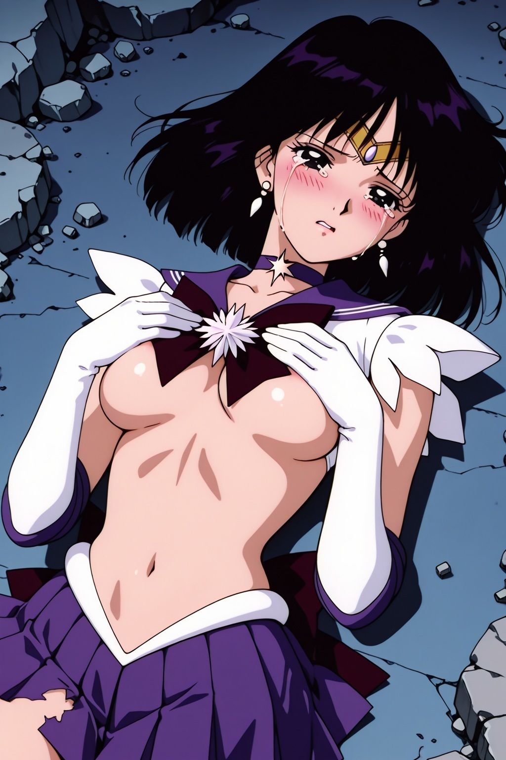 敗北ヒロイン 美少女戦士サターンの陥落_4