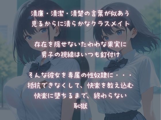 サンプル画像1:クラスの巨乳清楚JKを性奴●化計画(ふじや) [d_600591]