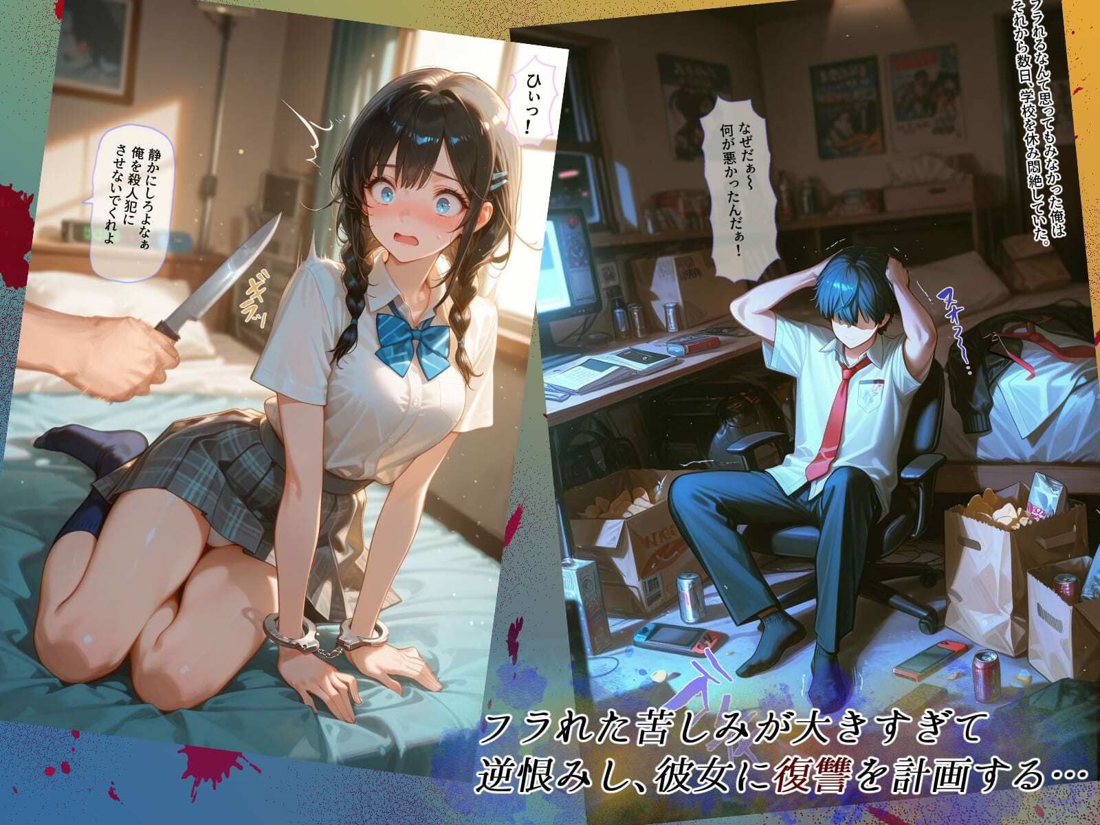 サンプル画像2:フラれた腹いせに問答無用の徹底破壊(Kaleidoscope) [d_600594]