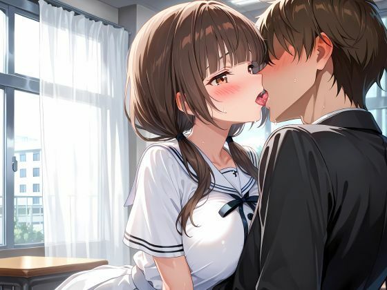 真面目で巨乳な生徒会長と放課後生ハメSEX! 画像1