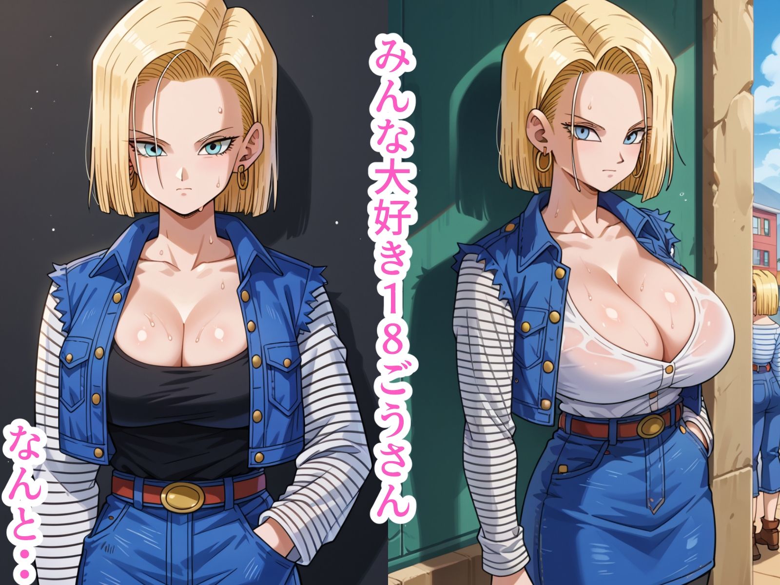 サンプル画像1:しごきたおされる18号さん(ちんげんさい) [d_600767]