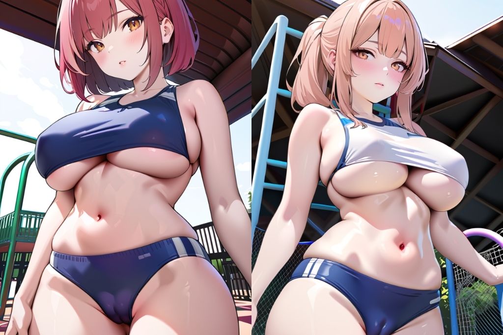 ブルマで下乳も見えてるどエロい体操服vol2 画像4