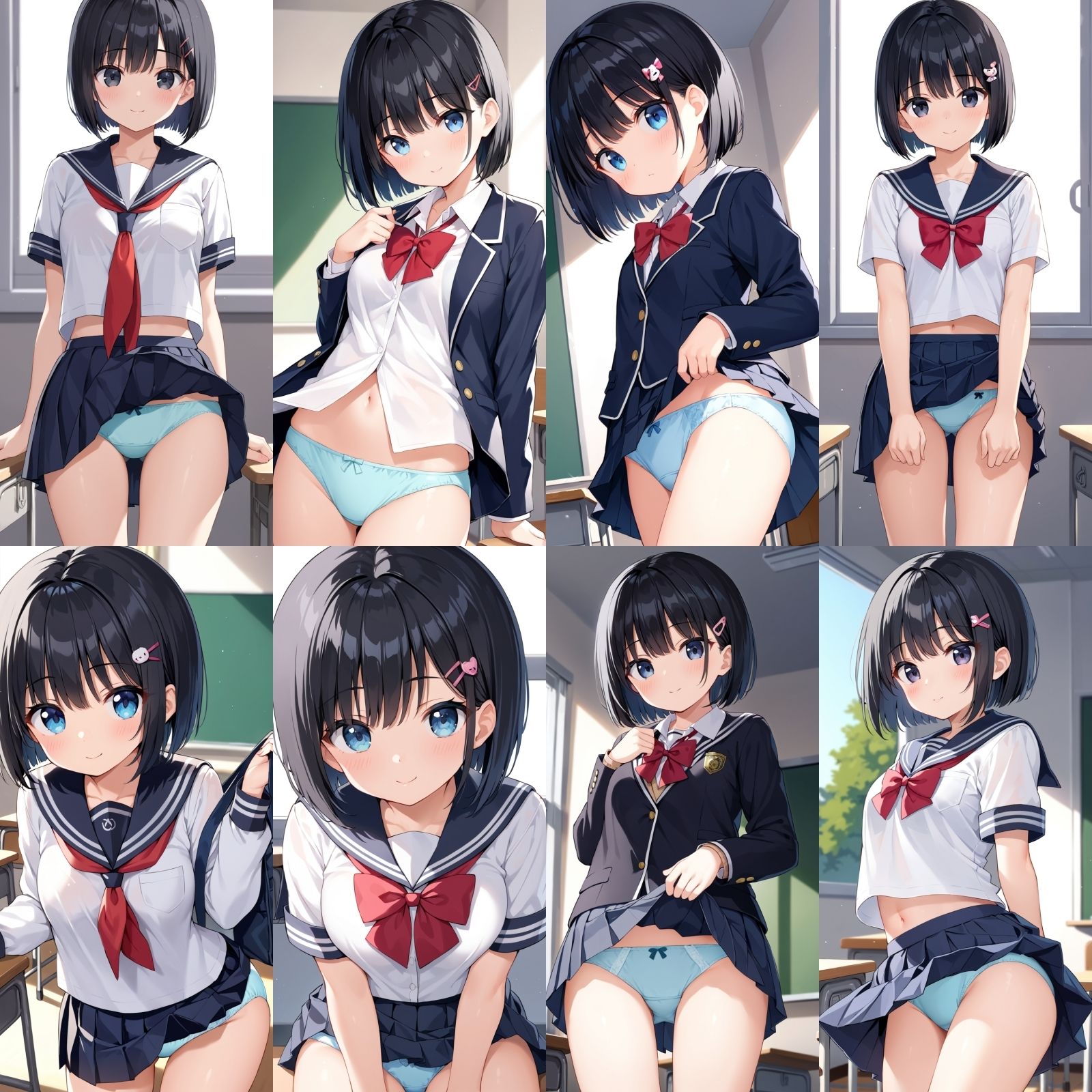 サンプル画像1:ボブ女子のパンティー2【500枚】(女子高生) [d_600815]