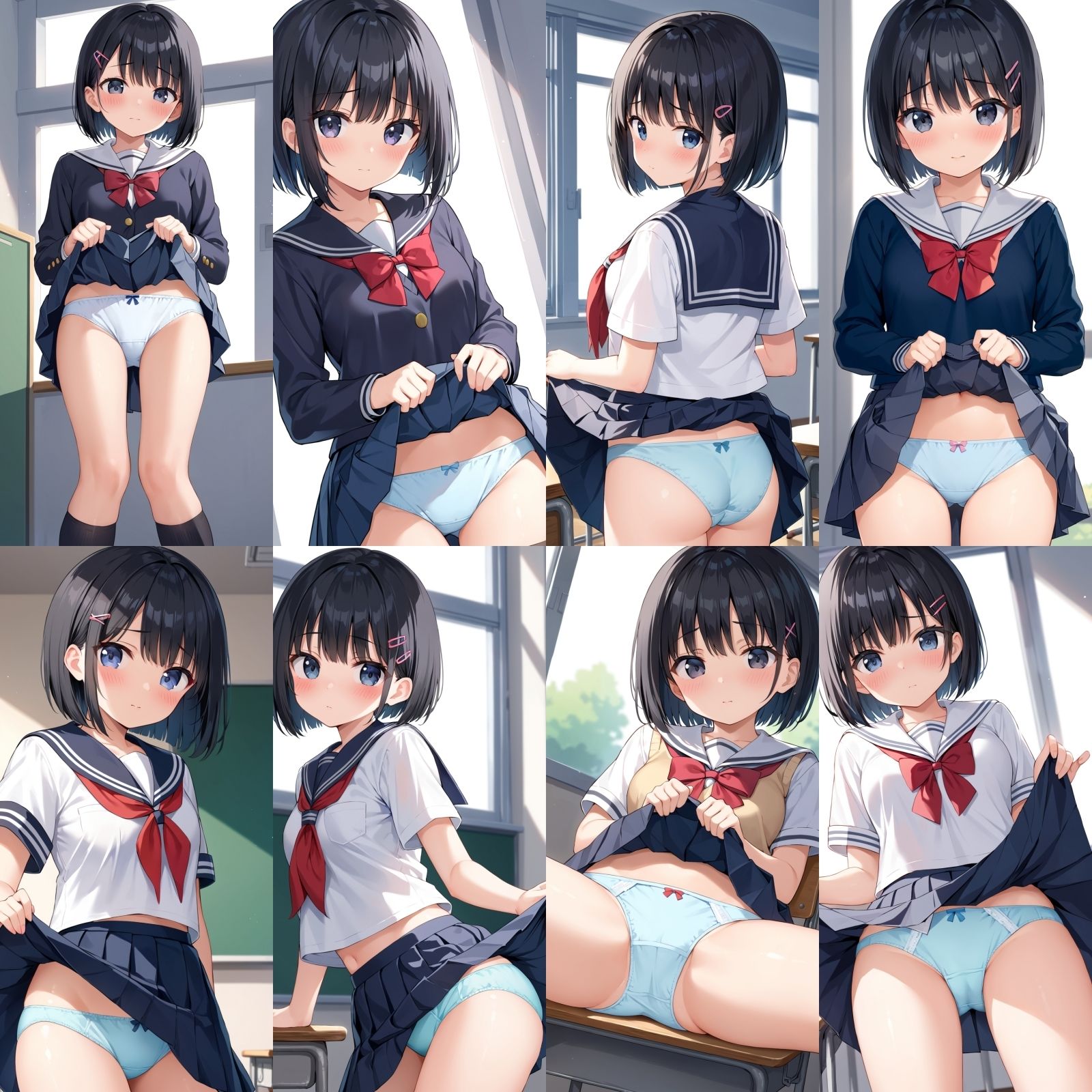 サンプル画像2:ボブ女子のパンティー2【500枚】(女子高生) [d_600815]