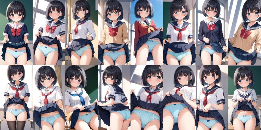 サンプル画像4:ボブ女子のパンティー2【500枚】(女子高生) [d_600815]