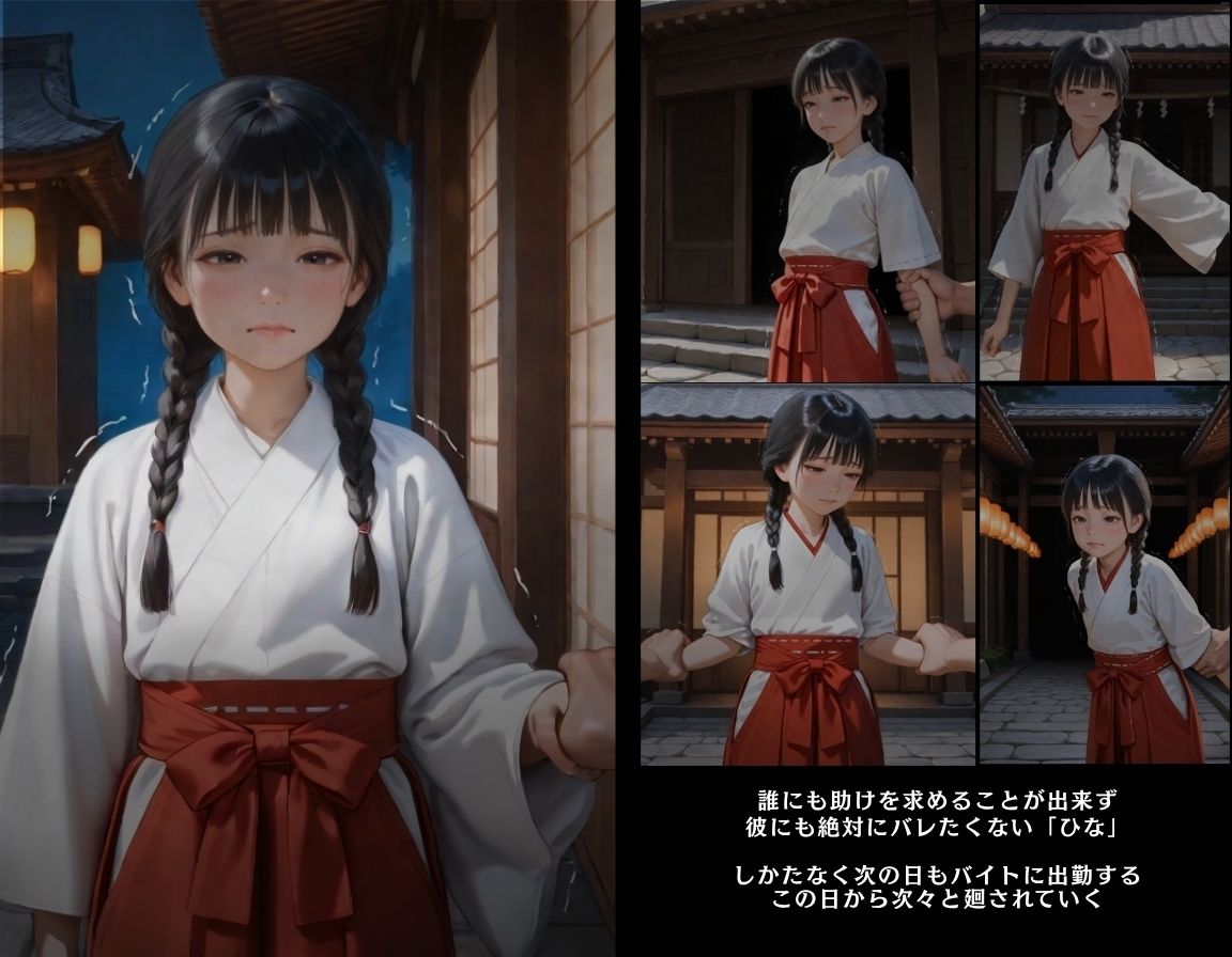 彼には言えない バイト先で輪〇落ちした日〜童顔な女の子 星野ひな編〜巫女 サンプル画像 8