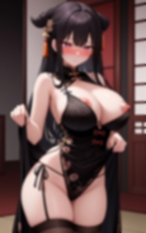 こちらを見つめて誘惑してくる大胆爆乳チャイナガールの魅惑 画像4