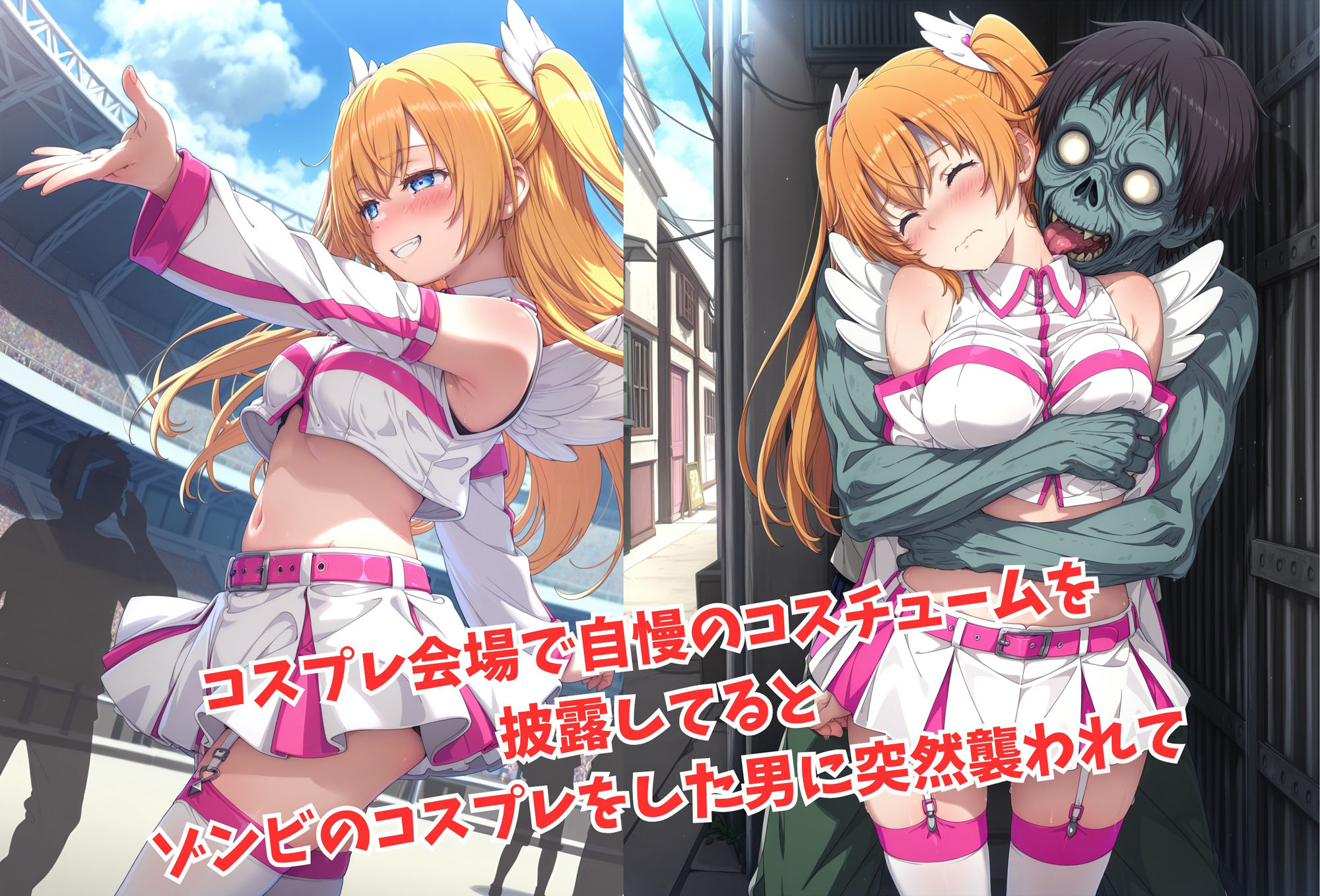 サンプル画像1:がんばれ！りりえるちゃん☆(絵心あいのAI生成アトリエ) [d_600941]