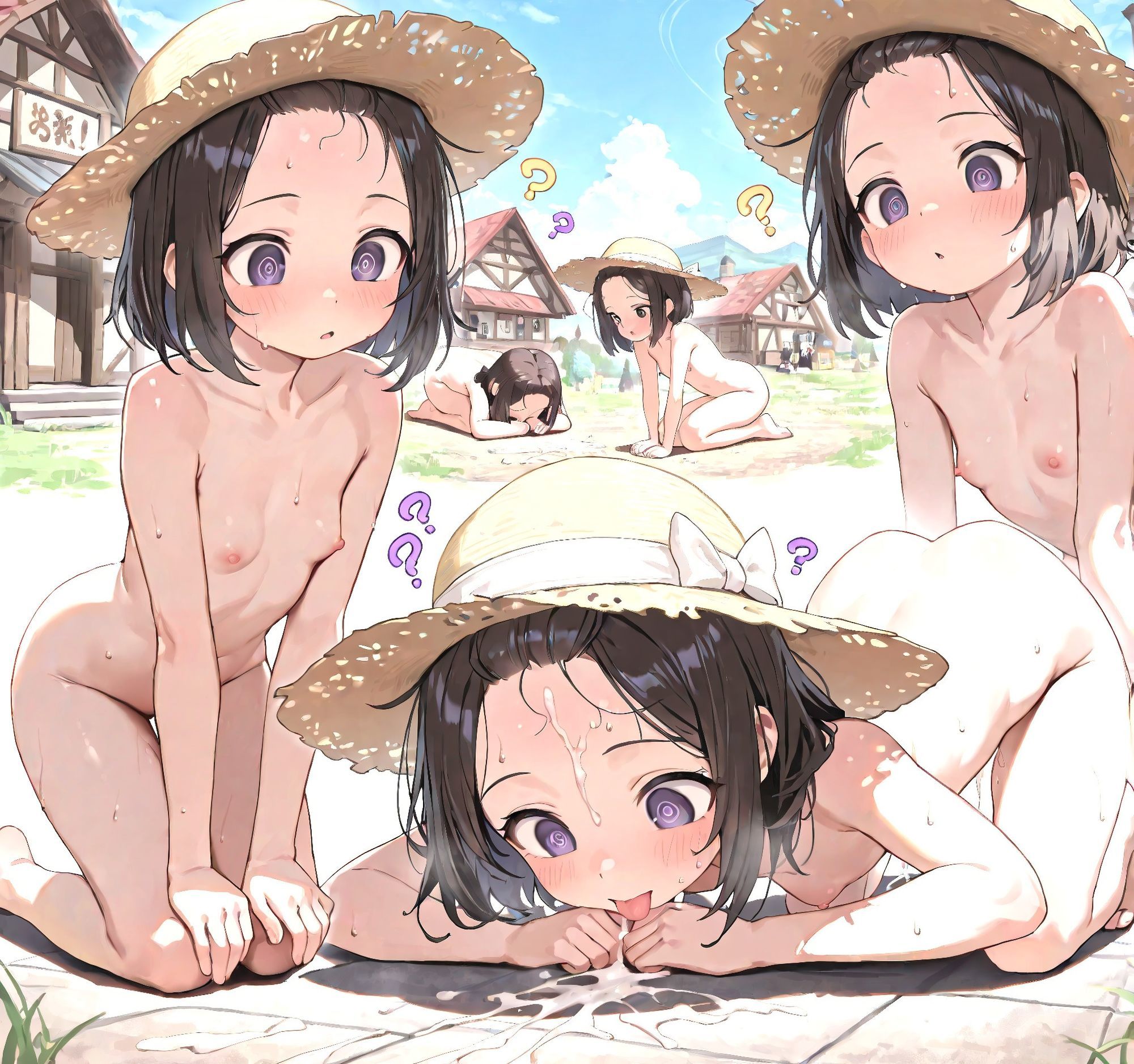 サンプル画像3:【312枚】精液を求め続ける催●が流行っている村(morycats) [d_600942]