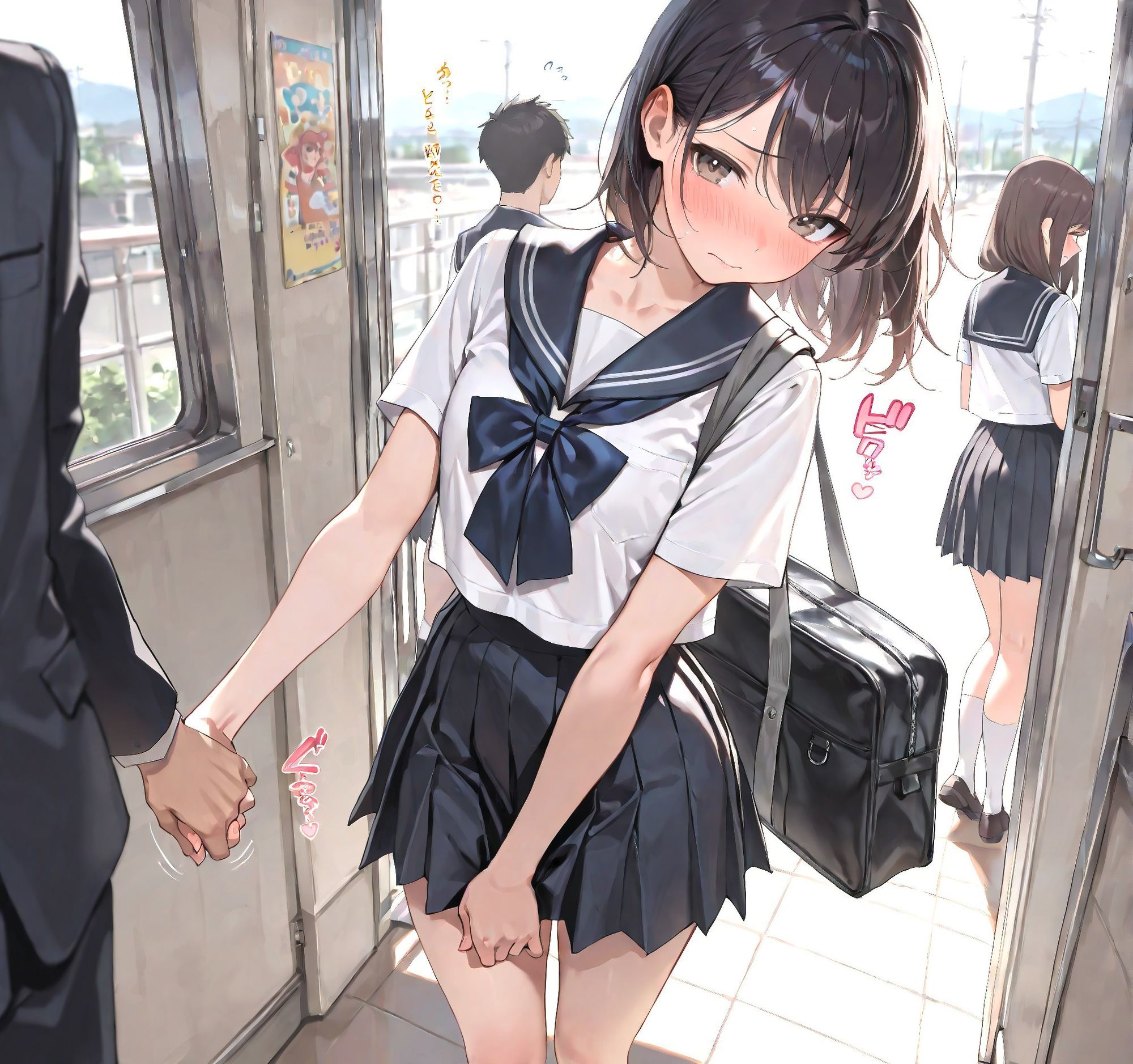 【268枚】ち〇こを捕まえたJK集! 画像9