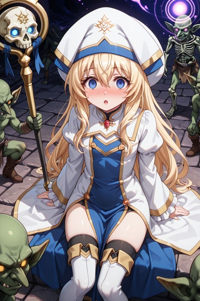 サンプル画像1:冒険者にはよくある明暗話「女神官」(晩のおかず) [d_601024]