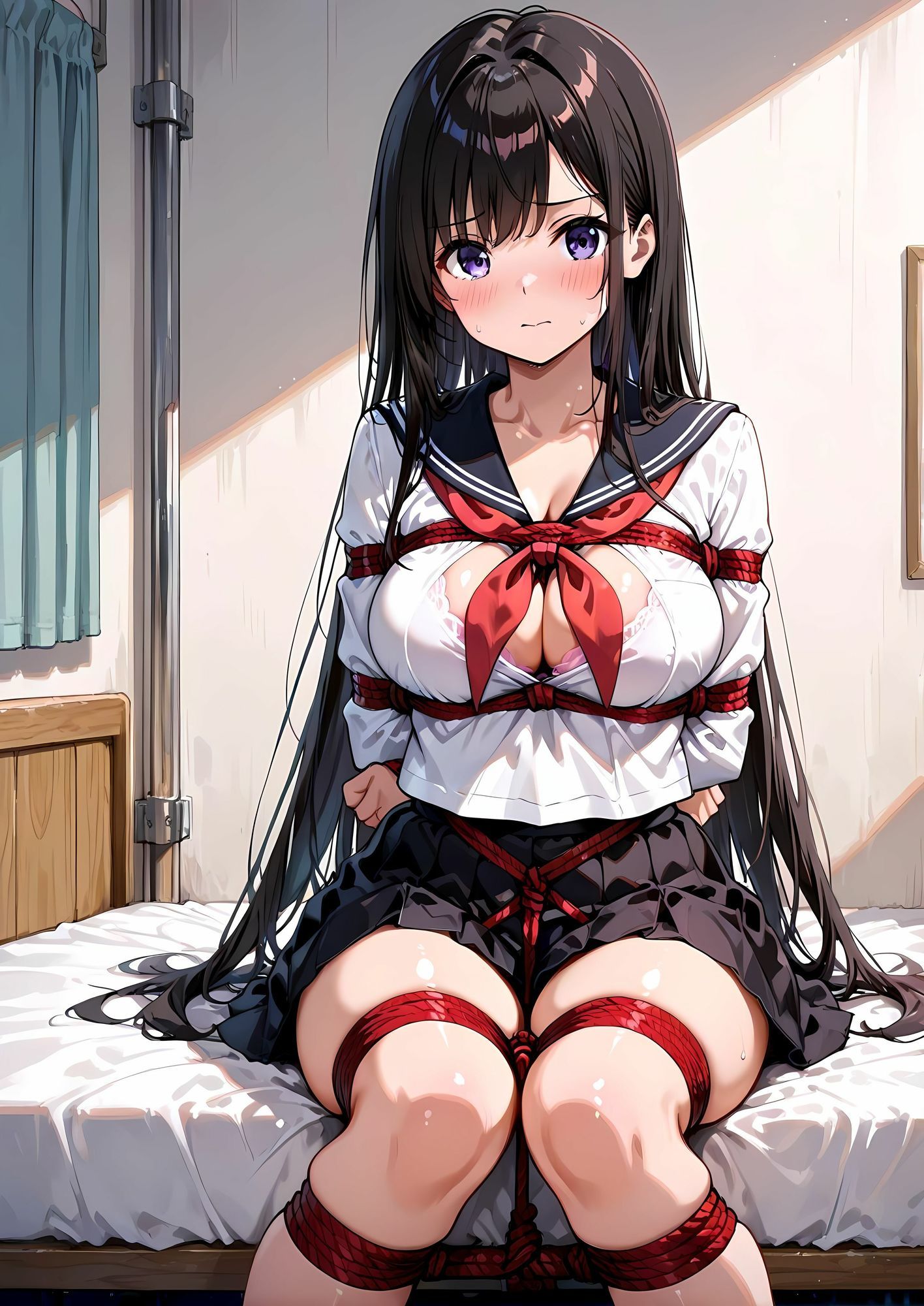 緊縛の放課後 画像1