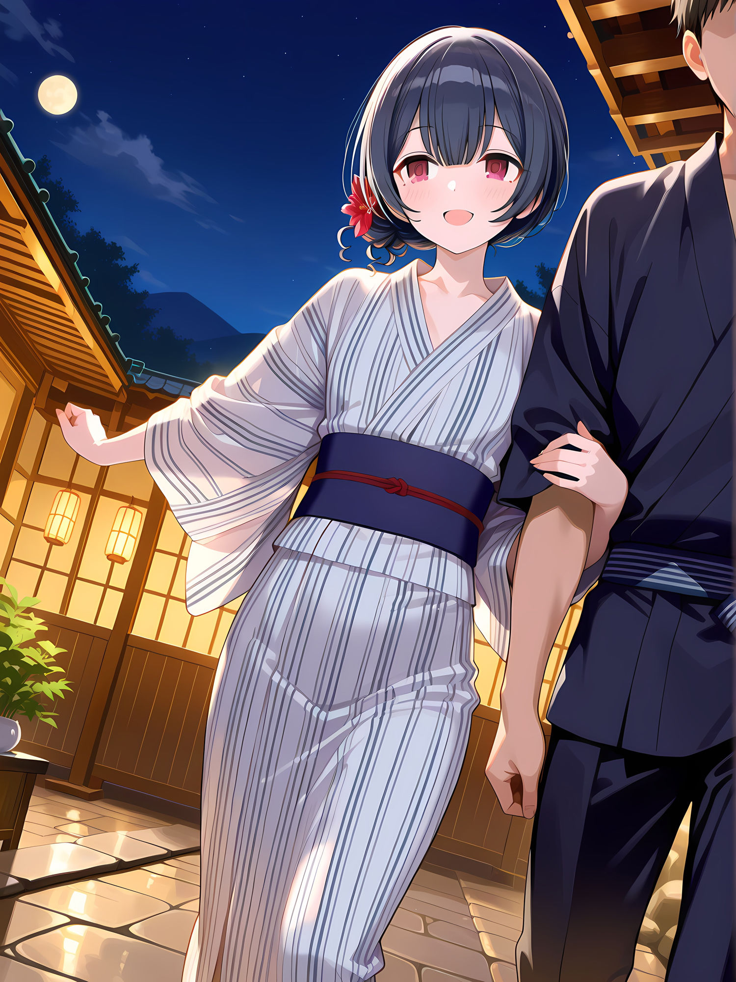 サンプル画像1:催○使って他人の彼女と温泉ックス！杜◯凛世(にょすらもっち) [d_601053]